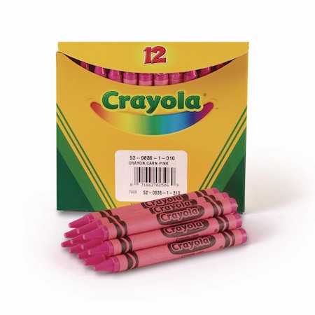 Crayola Bulk Crayons, Carnation Pink, PK12 52-0836-010